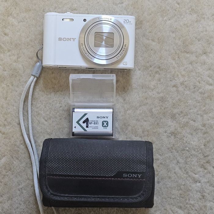 Sony DSC-WX350, camera foto zoom x20, baterie suplimentara