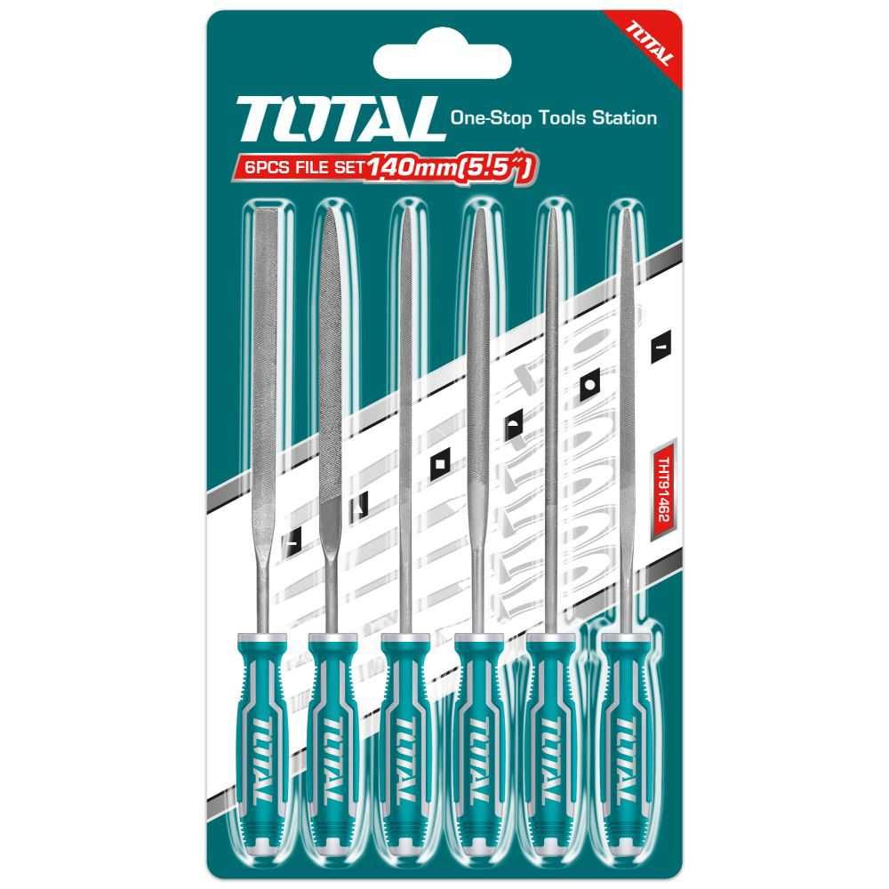 Комплект пили за метал TOTAL, 6 броя, 140 мм - TL THT91462