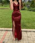 Rochie paiete burgundy