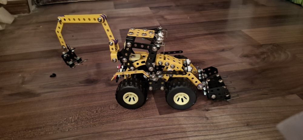 Jucărie Buldoexcavator din metal