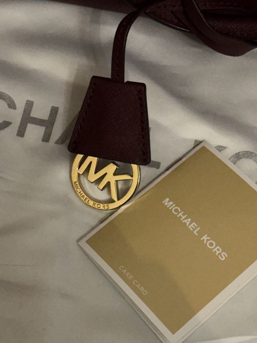Geanta Michael Kors, Burgundy/Visinie, Conditie Excelenta