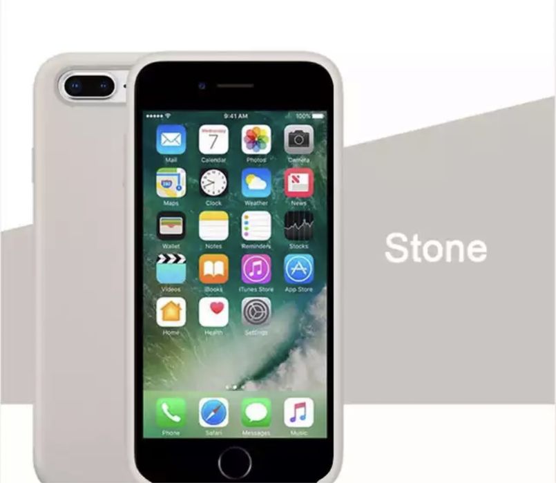 Iphone SE 7 8 PLUS 16e Husa GCASE Silicon Cu Interior Catifea Piele