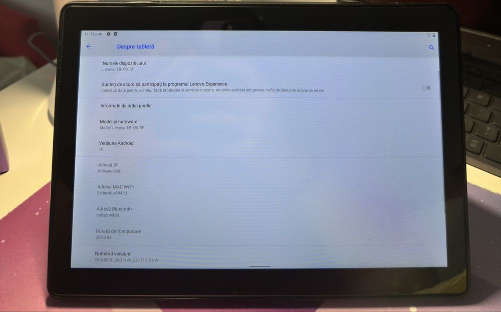 Tableta Lenovo Tab M10 32GB, Wi-Fi, BLACK
