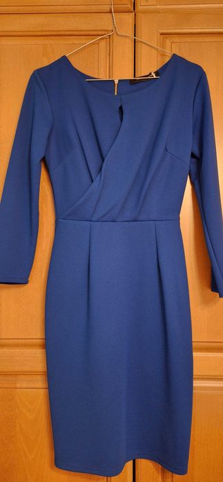 Рокля в турско синьо