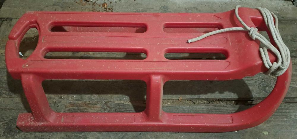 Sanie copii plastic culoare Rosu