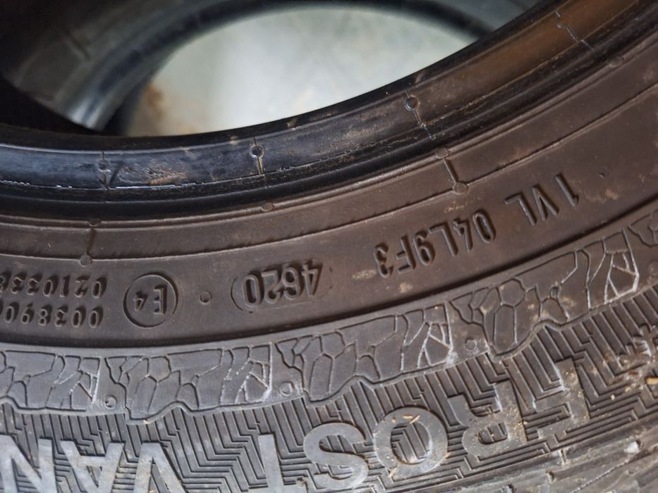 7.6mm! 2бр 185 75 16C за бус Gislaved