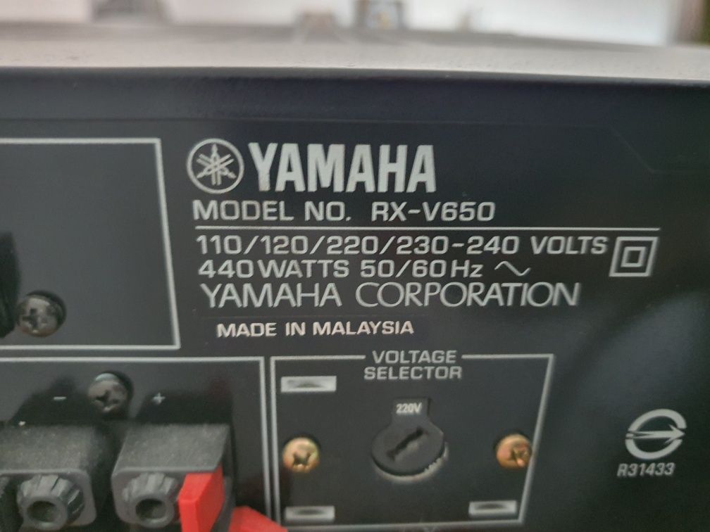 YAMAHA RX-V650 Sistem audio de putere.