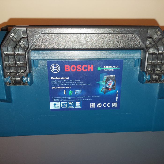Vand laser verde Bosch GCL 2-50 CG, nou, garantie, sigilat
