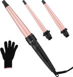 LXMTOU Маша за къдрене на коса 3 в 1, конусовидна 9-32 mm турмалинова