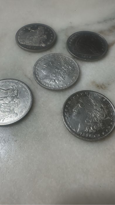 Lot monede 1 dolar american argint