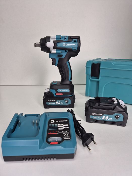 Pistol de impact 1/2" Top Helper DK-5001 850Nm 2 acumulatori