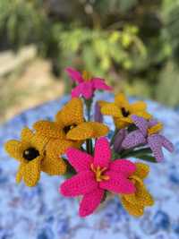 Декоративни плетене цветя "Маргаритки"