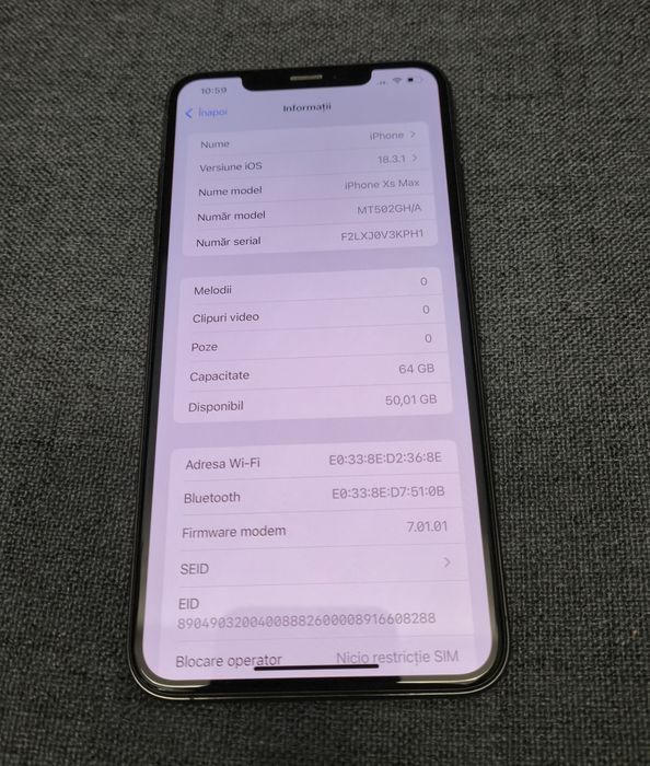 Iphone xs max 64 gb