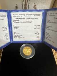 Золотая монета 100 тг