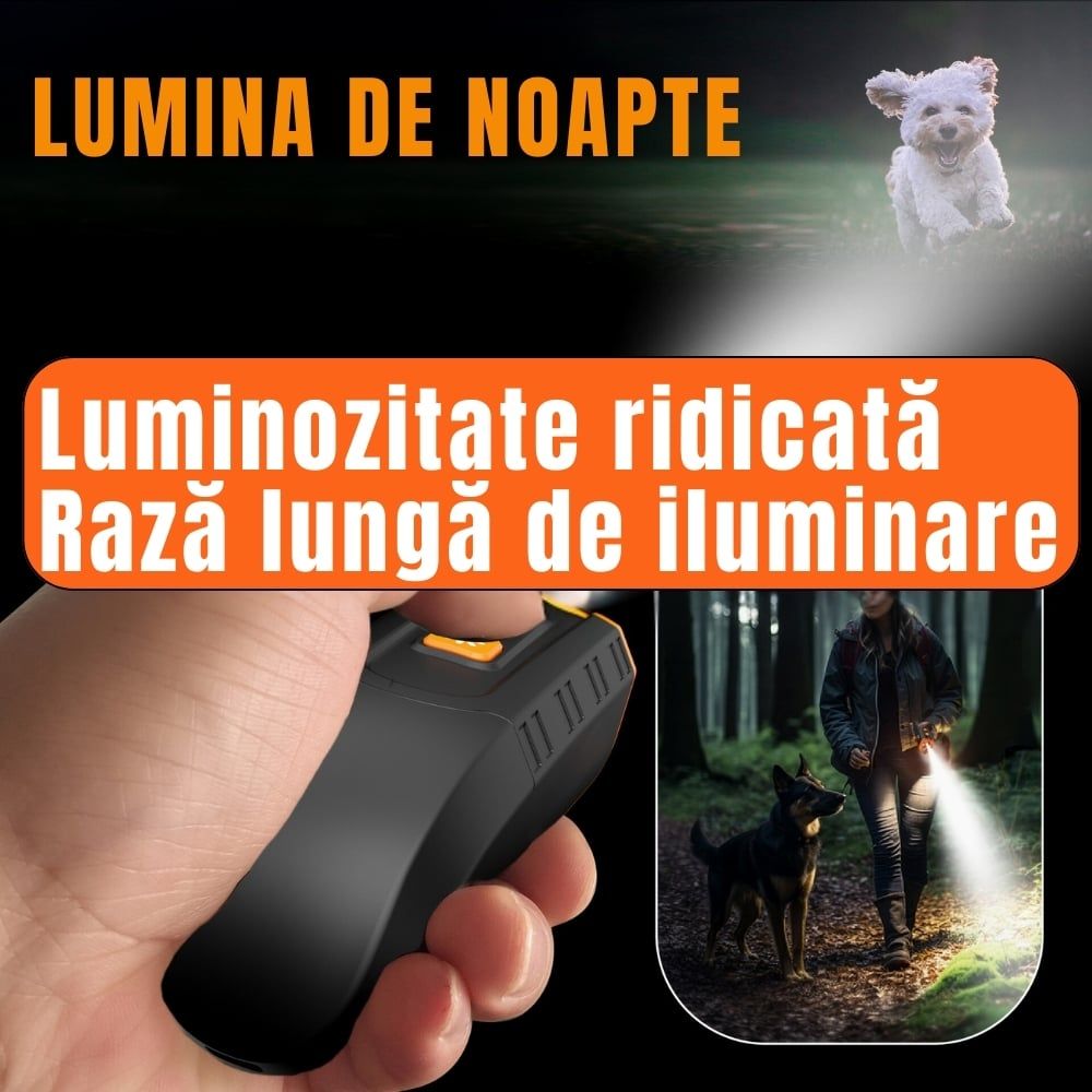 Aparat Antilatrat, Ultrasunete si Lanterna Impotriva Cainilor Agresivi