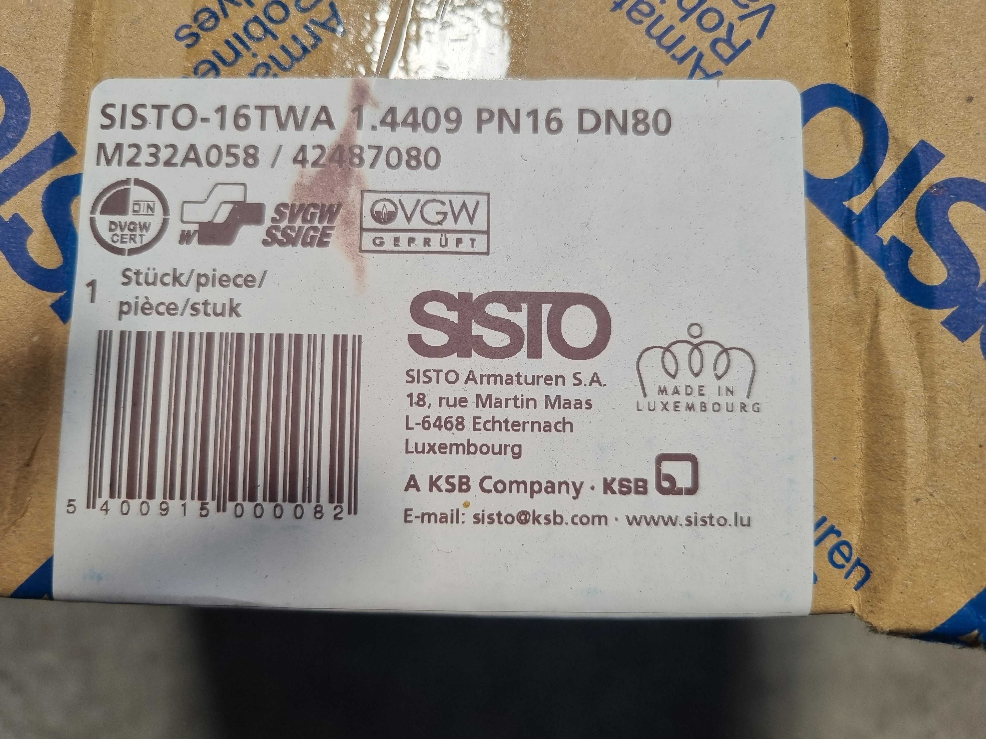 KSB SISTO-16 TWA 1.4409 PN16 DN80 - диафрагмен клапан