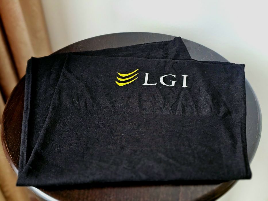 Fular tubular LGI negru- nou, subțire, pentru muncă/activități zilnice