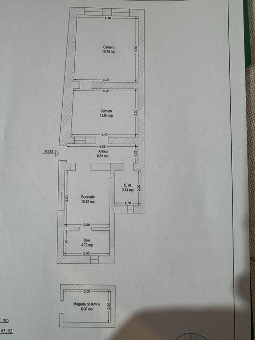 Apartament de vanzare, curte comuna