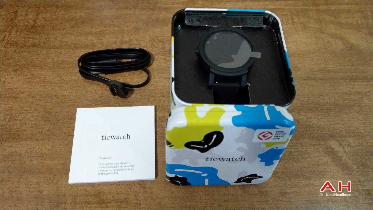 Ticwatch e (Wear OS) 1.4" OLED Display,Negru