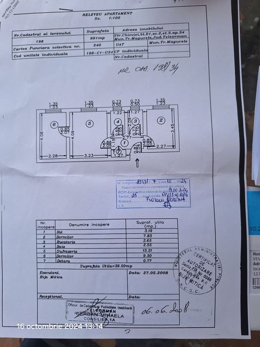 Vand apartament 3 camere,Turnu Măgurele