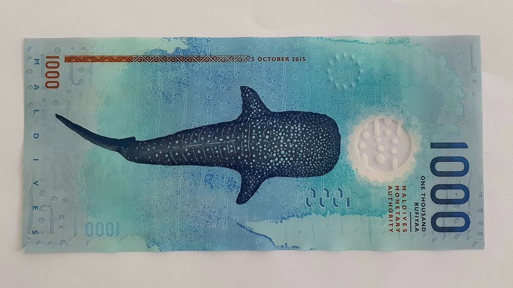 1000 rupii Maldive ;1000 rufiyaa Maldive