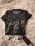 Bluza casual tip corset cu plasa S