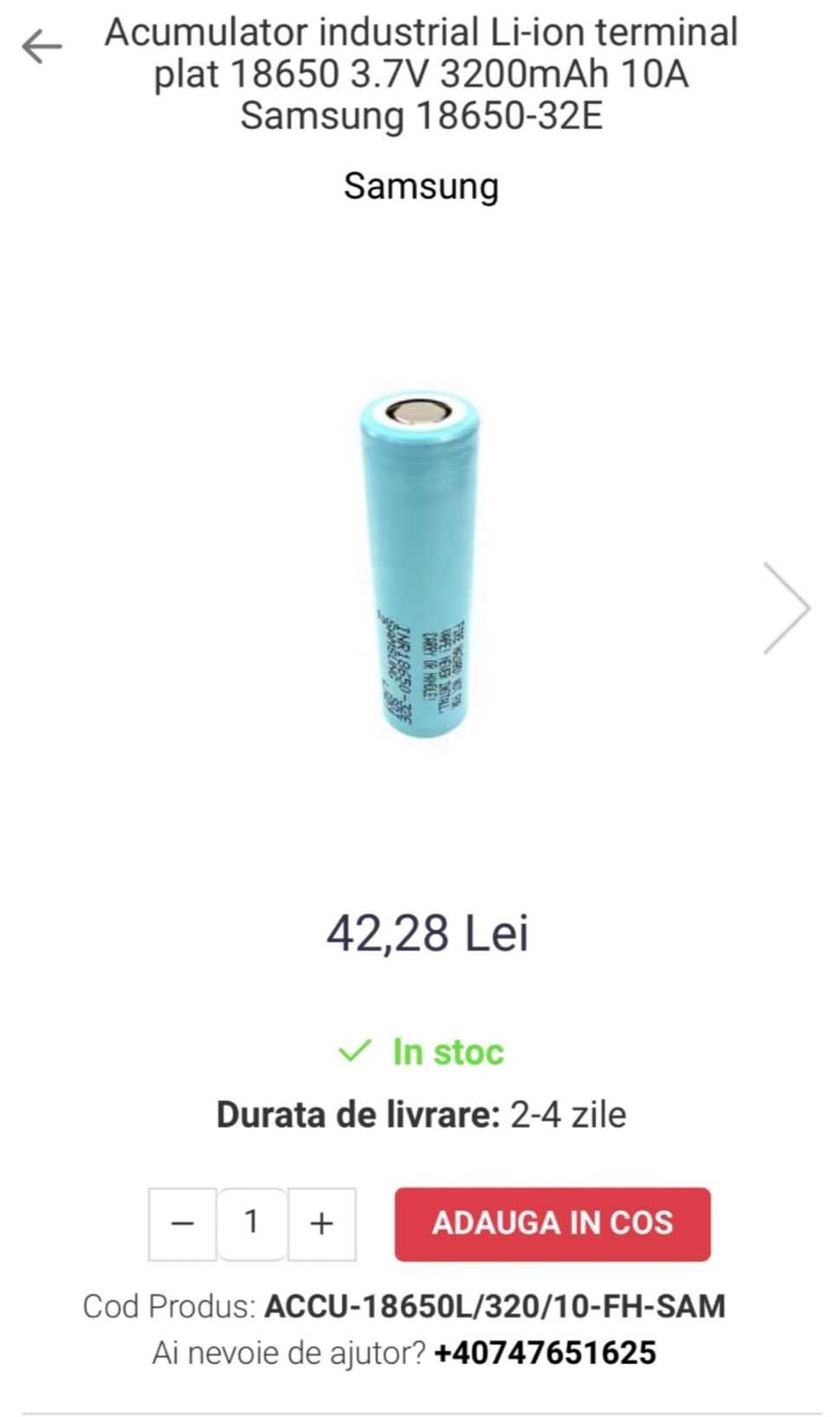 Acumulatori litiu 18650 SAMSUNG 3200 mah baterie 24 48 v li-ion 3.7