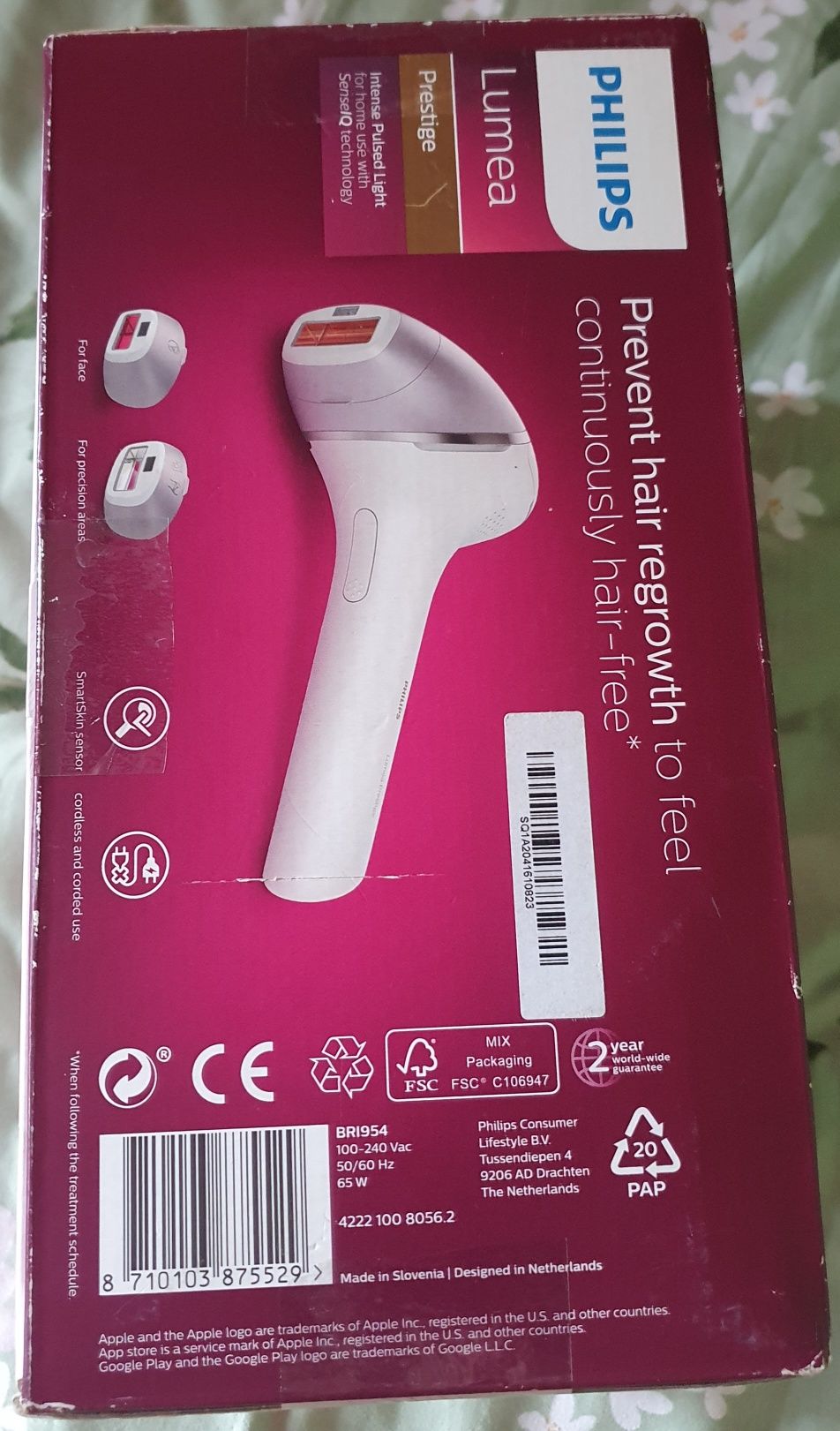 Epilator PhilipsLumeaPrestige BRI954