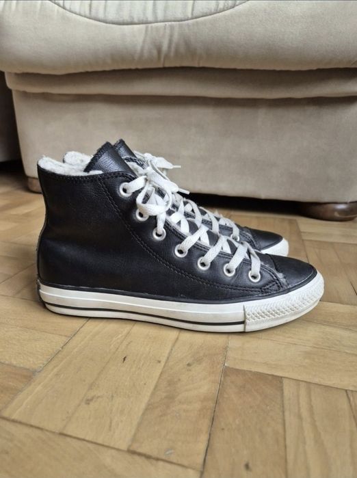 Adidași Converse Chuck Taylor Hi Leather Black - 37 (24 cm)