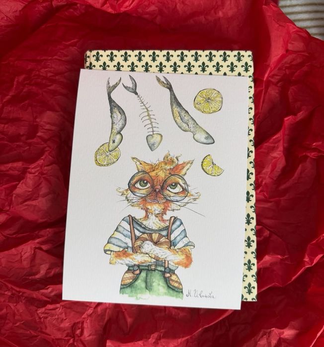 Ръчно рисувани картички с уникални илюстрации  за специални моменти.