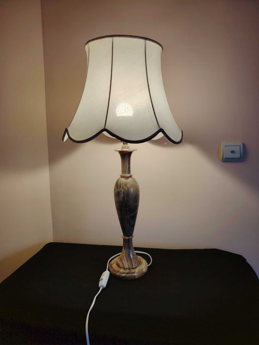 Lampă onix superbă cu abajur