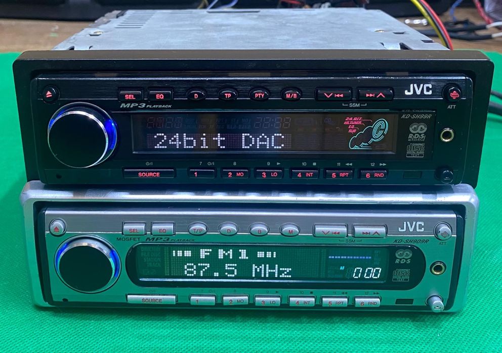 CD player auto JVC KD SH 99R/SH 909 R fata aluminiu