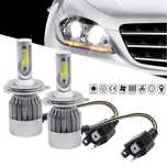 H4 LED крушки автокрушки 3800LM 72W 12V комплект BI xenon