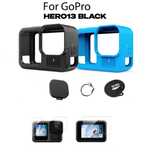 Husa silicon + protectie obiectiv + folii sticla display GoPro Hero 13