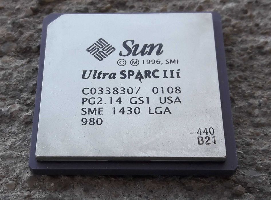 Procesor de colectie Sun Microsystems UltraSparc IIi 440 MHz