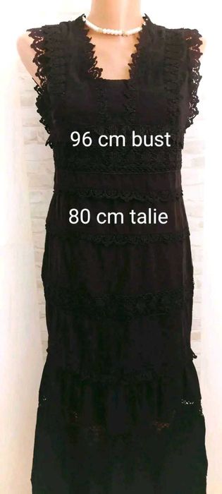 Rochie neagra, lungă, S