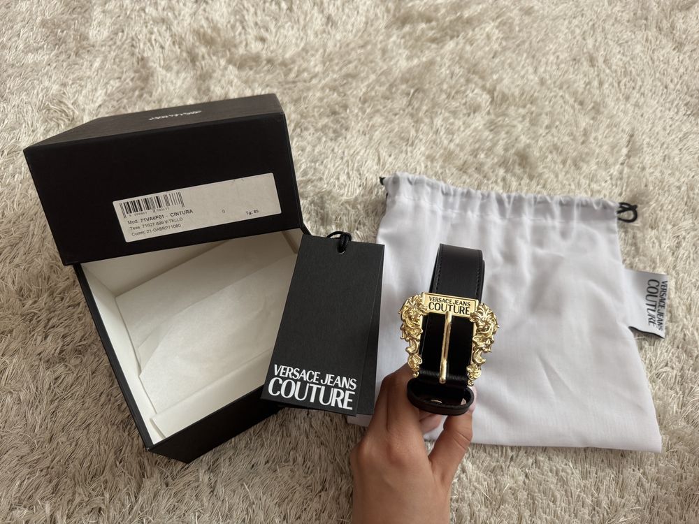 Оригинален кожен колан Versace Jeans Couture
