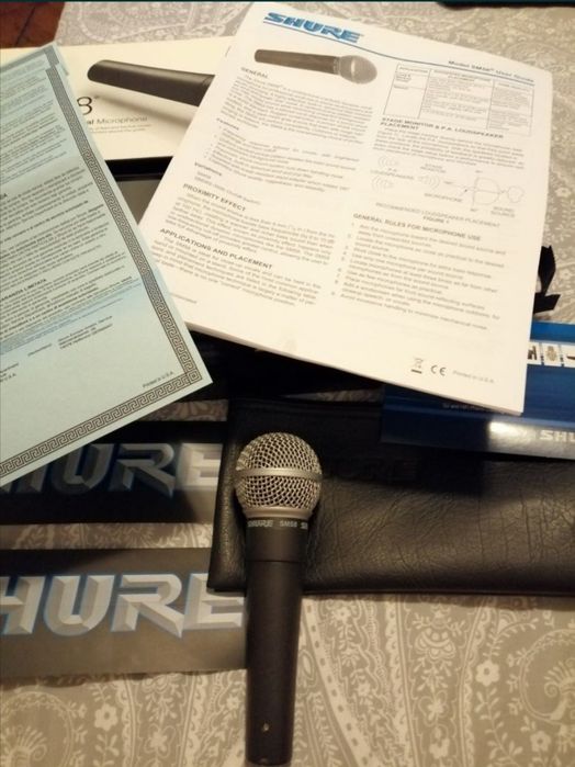 Microfon Profesional ORIGINAL SHURE SM58 cardioid Made in Mexic