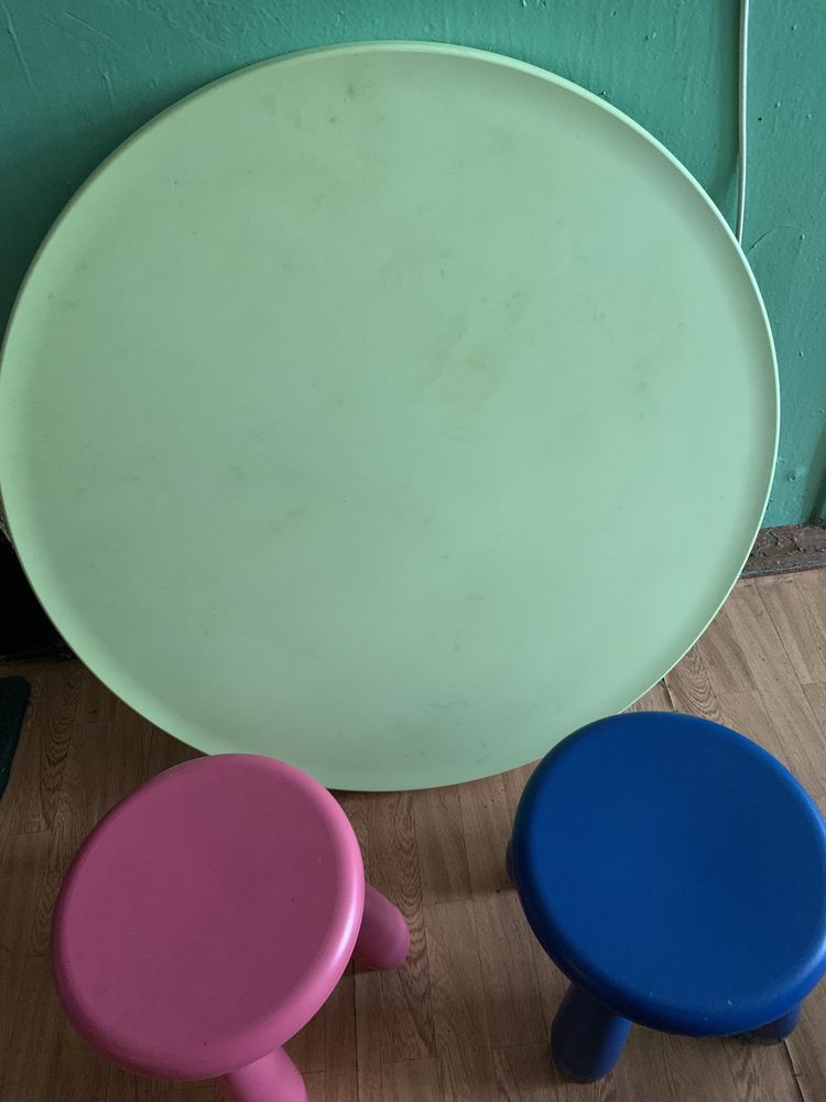 Стол и стулья маммут IKEA