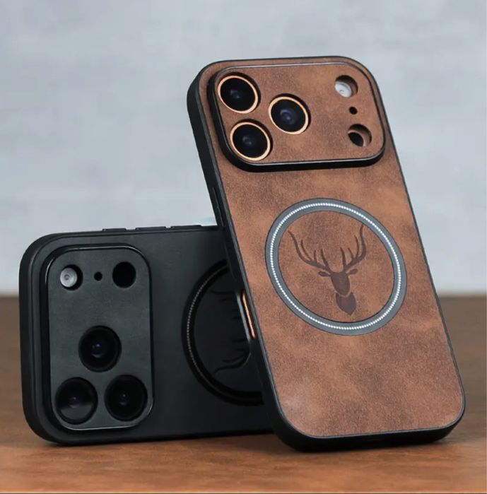 Луксозен Ретро калъф съвместим със Iphone 17/17Pro