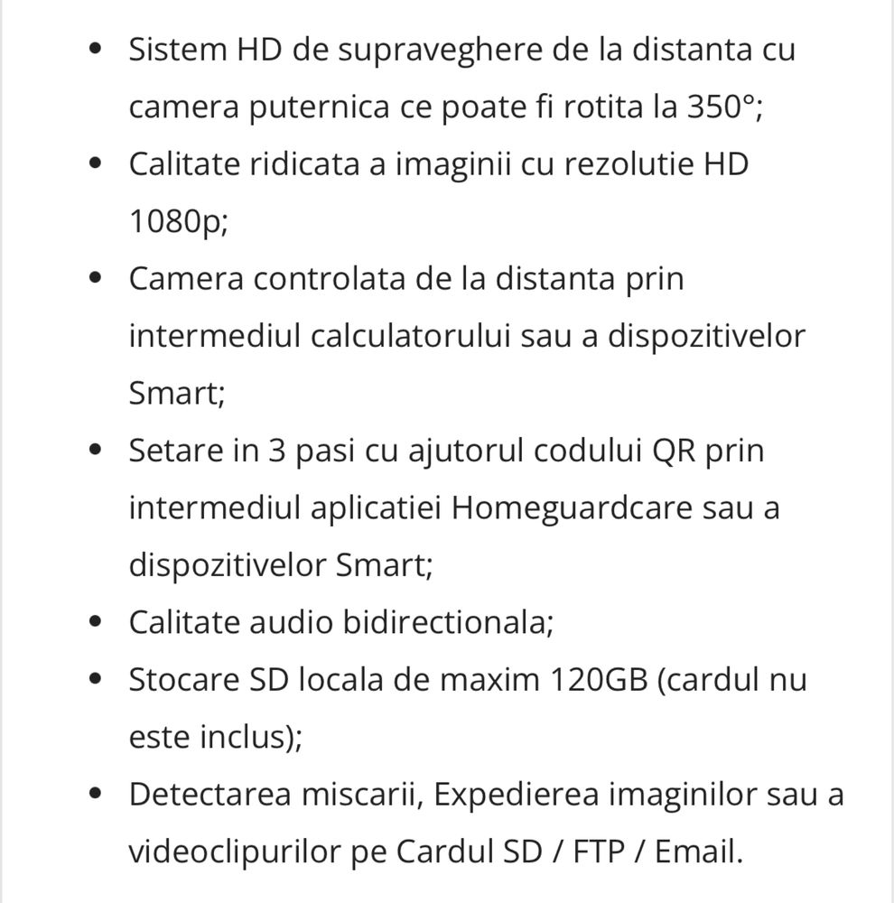 Camera de supraveghere Home Guard HD | Smart Access