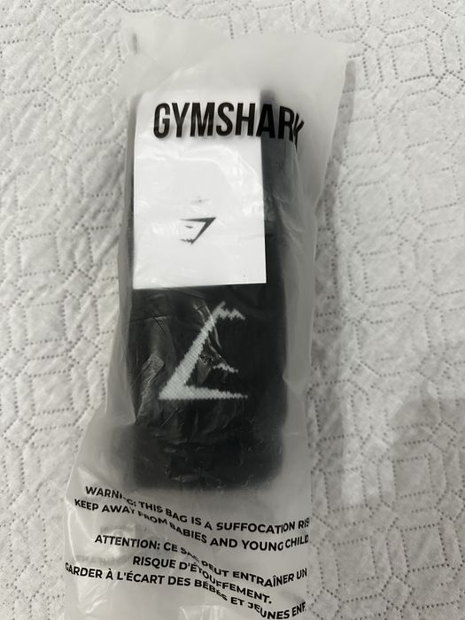Gymshark crew socks sosete sport 3 buc, M (39-42), negru
