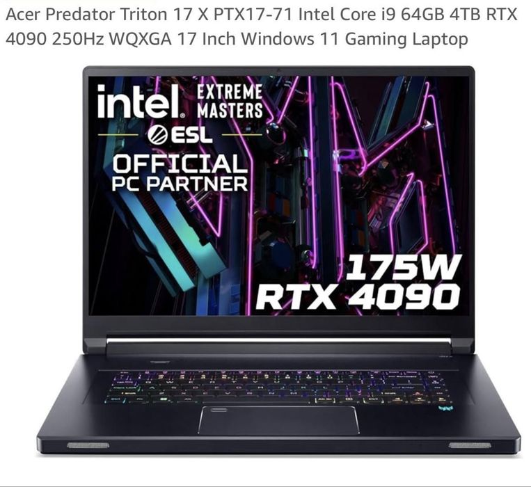 Laptop Gaming Predator Triton 17" rtx 4090