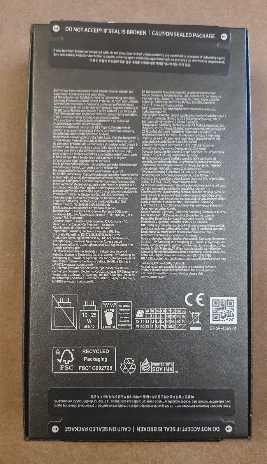 Чисто нов Смартфон Samsung Galaxy S24, 128GB, Amber Yellow
