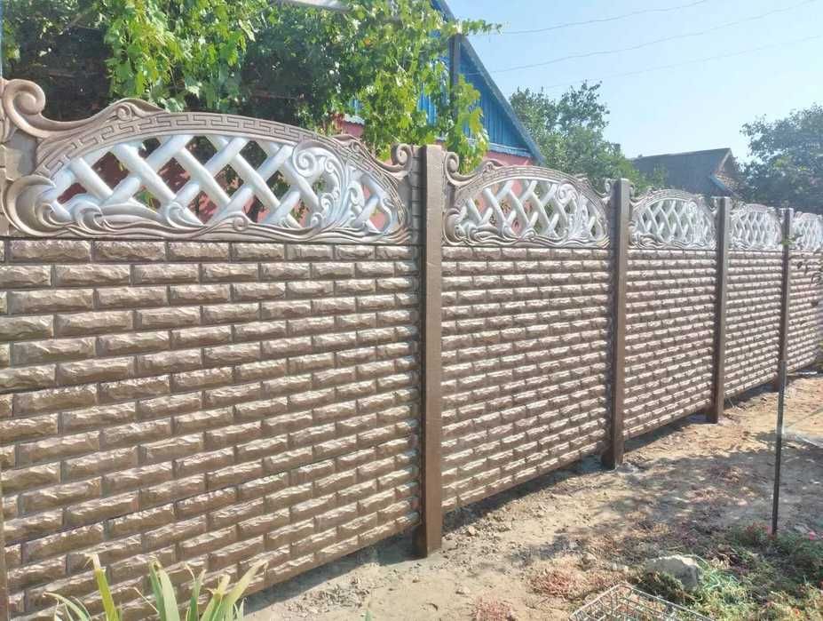 Еврозабор с установкой, ворота шлакоблок,кирпич пеноблок