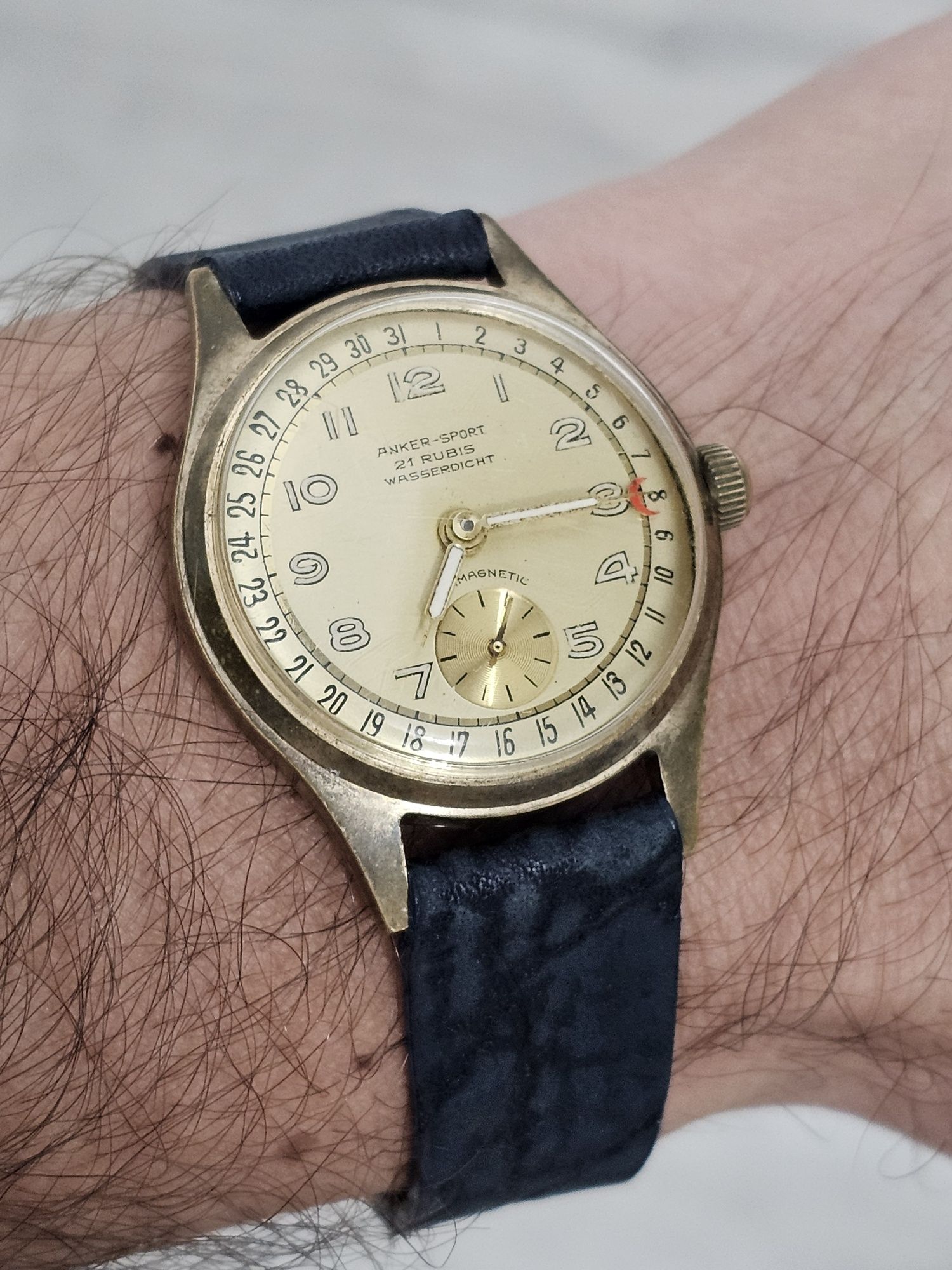 Ceas Anker Sport Pointer Date 1950 Vintage de colectie Rar