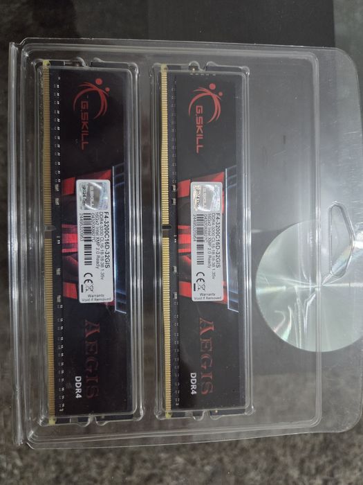 Gskill aegis 2x16 Gb 3200Mhz ddr4 ram