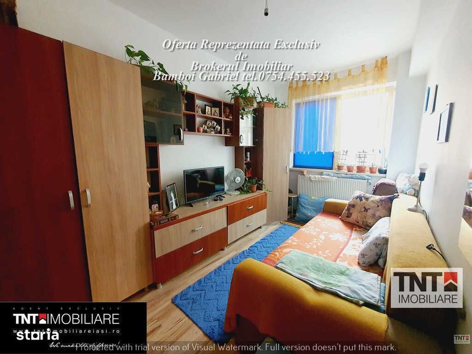 Apartament 1 camera decomandat de vanzare zona Lunca Cetatuii-Lidl