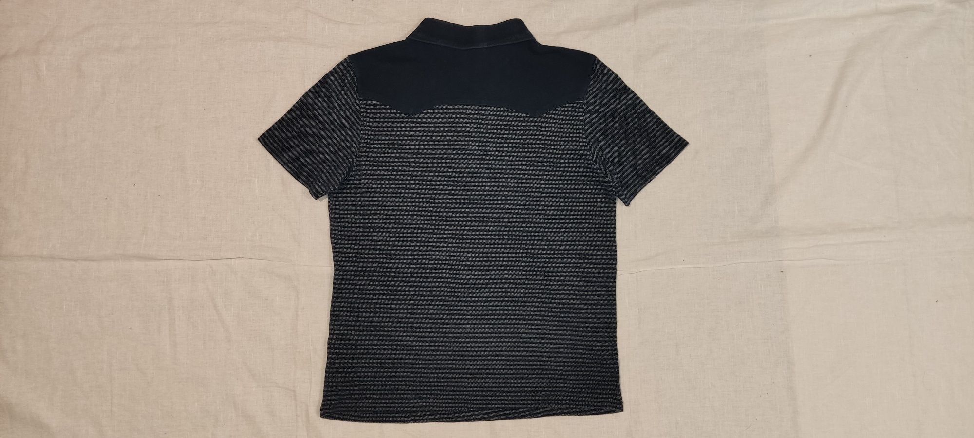 Tricou Merc London mărimea M bărbat polo cu guler și nasturi 100% bumb