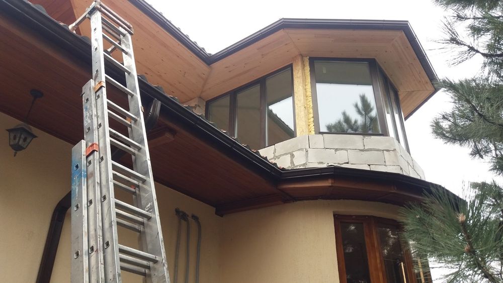 Водосточная система, снегозадержатели, обогрев.